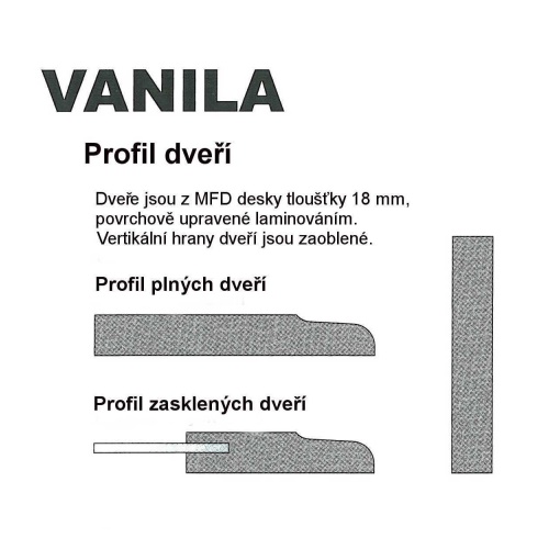 Vanila | Vanila - profil dveří