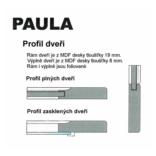 Paula | Paula - profil dveří